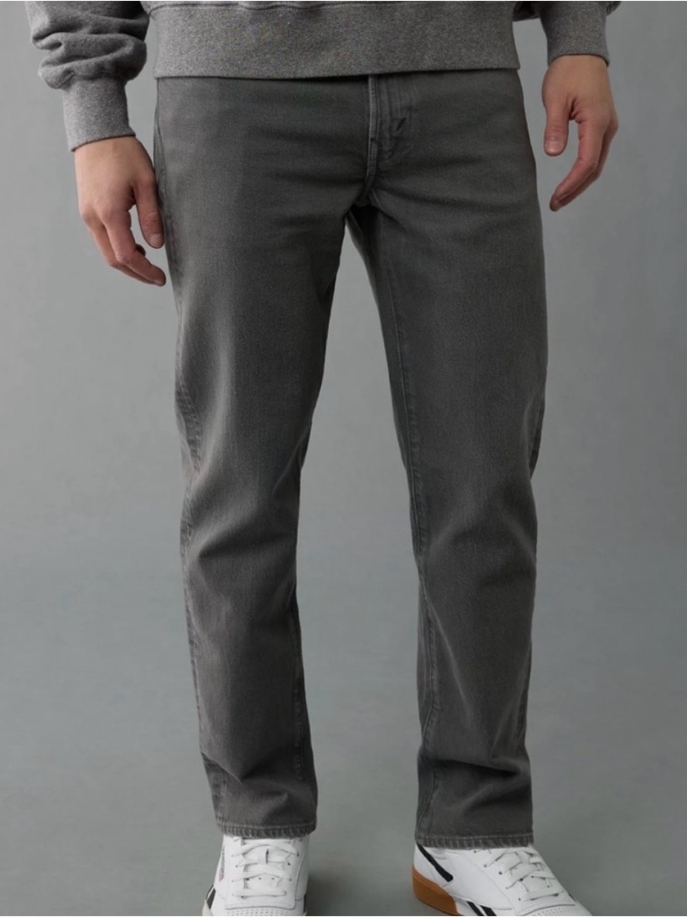 American Eagle Outfitters Men's Charcoal Straight Jeans